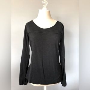 Toad&Co Long-sleeve black stretch top